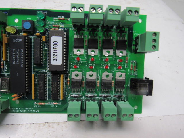 Accu-Sort 100009306 Rev F2 Barcode Remote I/O Panel Verification System PC Board