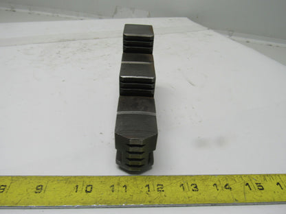 574 Self Centering Spiral Chuck Jaws Hardened 3" x 5-1/2" x 1-1/4" Lot Of 3