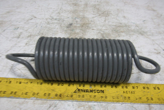 4" OD x 12-3/4" Open Ended Left hand Wound 3/8" Wire Heavy Extension Spring