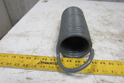 4" OD x 12-3/4" Open Ended Left hand Wound 3/8" Wire Heavy Extension Spring