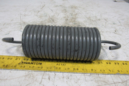 4" OD x 12-3/4" Open Ended Left hand Wound 3/8" Wire Heavy Extension Spring