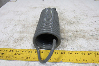 4" OD x 12-3/4" Open Ended Left hand Wound 3/8" Wire Heavy Extension Spring