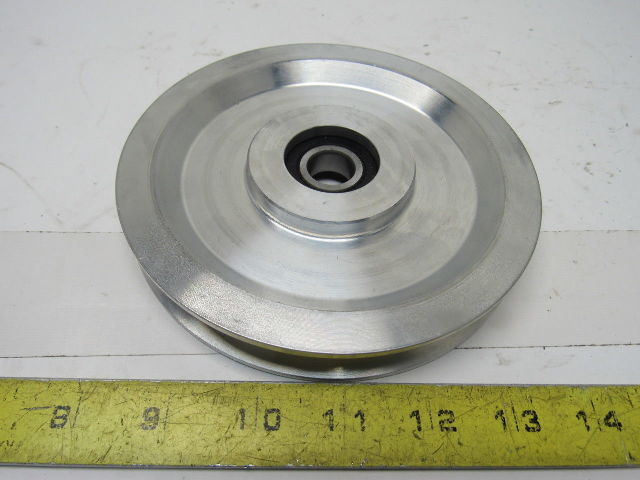 Dematic H000259AAE 6" OD Aluminum Take Up Pulley 21/32" ID Bore B-Section Belt