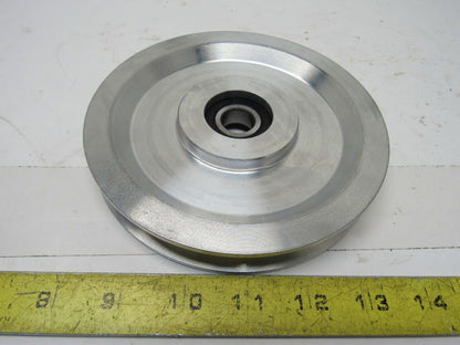 Dematic H000259AAE 6" OD Aluminum Take Up Pulley 21/32" ID Bore B-Section Belt