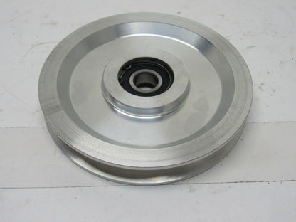 Dematic H000259AAE 6" OD Aluminum Take Up Pulley 21/32" ID Bore B-Section Belt