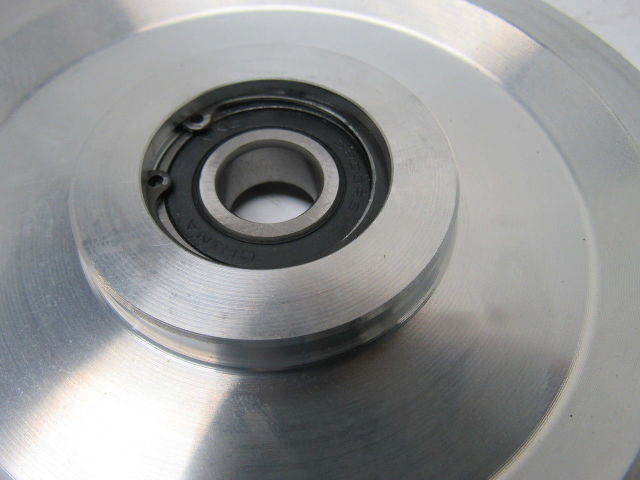 Dematic H000259AAE 6" OD Aluminum Take Up Pulley 21/32" ID Bore B-Section Belt