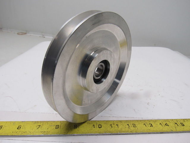 Dematic H000259AAE 6" OD Aluminum Take Up Pulley 21/32" ID Bore B-Section Belt