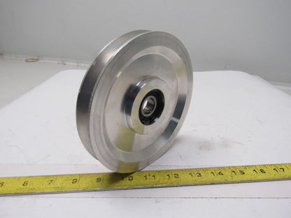 Dematic H000259AAE 6" OD Aluminum Take Up Pulley 21/32" ID Bore B-Section Belt