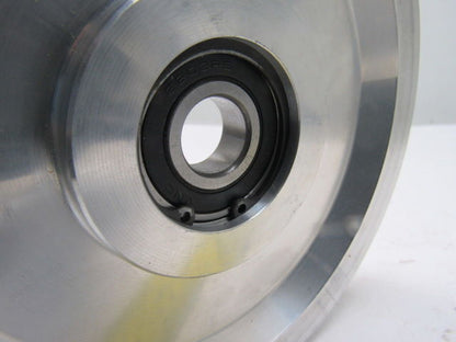 Dematic H000259AAE 6" OD Aluminum Take Up Pulley 21/32" ID Bore B-Section Belt