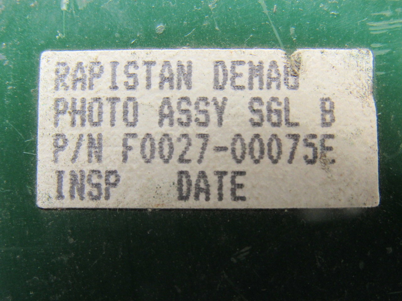 Rapistan F0027-00075F Photoeye And Box Assembly Demag Green Used Lot Of 5