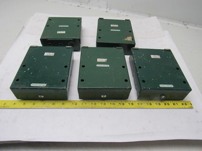 Rapistan F0027-00075F Photoeye And Box Assembly Demag Green Used Lot Of 5