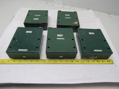 Rapistan F0027-00075F Photoeye And Box Assembly Demag Green Used Lot Of 5