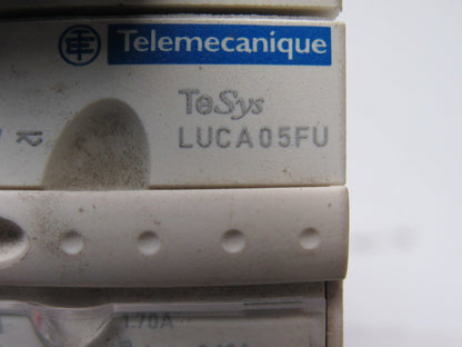 Telemecanique Tesys Luca05FU 600V 10Hp 3Ph Manual Starter Overload 1.7-5.0A