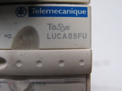 Telemecanique Tesys Luca05FU 600V 10Hp 3Ph Manual Starter Overload 1.7-5.0A