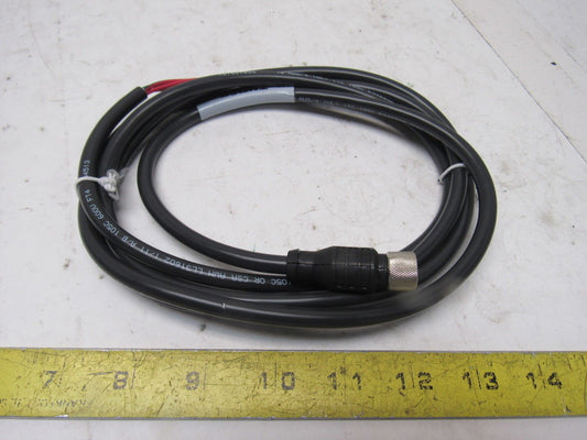Turck KBE 4T-2/CS12753 18AWG 4 Conductor Female 4 Pin Microfast Cord Set 2M