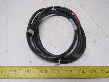 Turck KBE 4T-2/CS12753 18AWG 4 Conductor Female 4 Pin Microfast Cord Set 2M