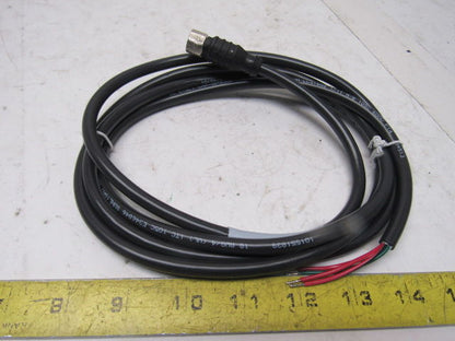 Turck KBE 4T-2/CS12753 18AWG 4 Conductor Female 4 Pin Microfast Cord Set 2M