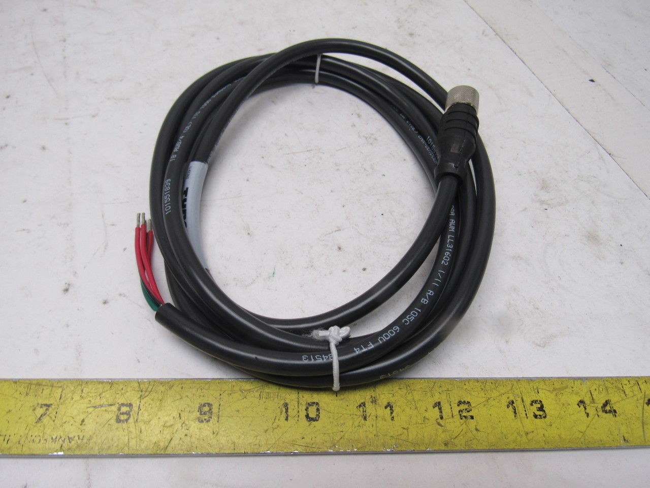 Turck KBE 4T-2/CS12753 18AWG 4 Conductor Female 4 Pin Microfast Cord Set 2M