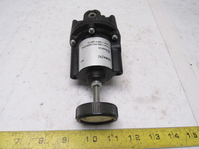 Parker 35501020 Dematic # 0430090133 500 PSI MAX Air Regulator 1/4" Ports