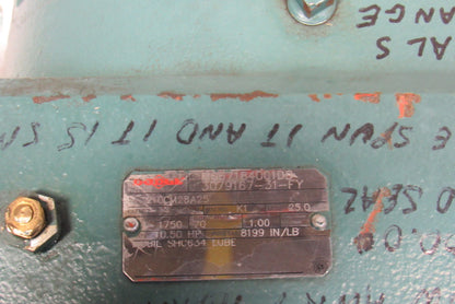 Dodge 210CM28A25 25:1 Ratio 1750RPM 10.5Hp Input 70RPM LH Output Gear Reducer