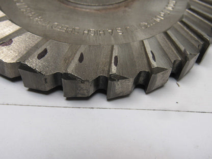 National Twist Drill 5" x 1/2" 26T Slitting Slot Cutter Blade 1" Keyed Arbor