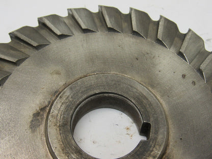 National Twist Drill 5" x 1/2" 26T Slitting Slot Cutter Blade 1" Keyed Arbor