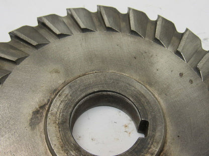 National Twist Drill 5" x 1/2" 26T Slitting Slot Cutter Blade 1" Keyed Arbor