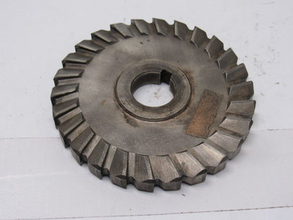 National Twist Drill 5" x 1/2" 26T Slitting Slot Cutter Blade 1" Keyed Arbor
