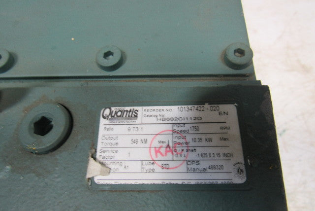 Telemecanique BPH1902N5MA2CA1 480V 362RPM Inline Servo Gear Reducer 0-200Hz