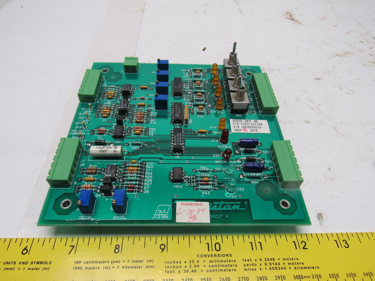 Rapistan F002700124A Servo Interface Board
