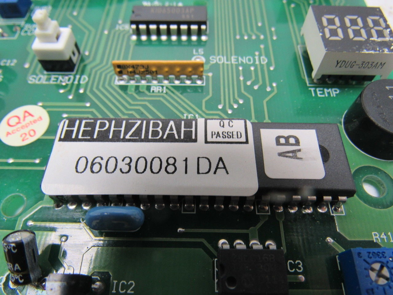 Water Logic H8-EXF-005-E Ver 5.0 Water Cooler Cold Temperature Display Board