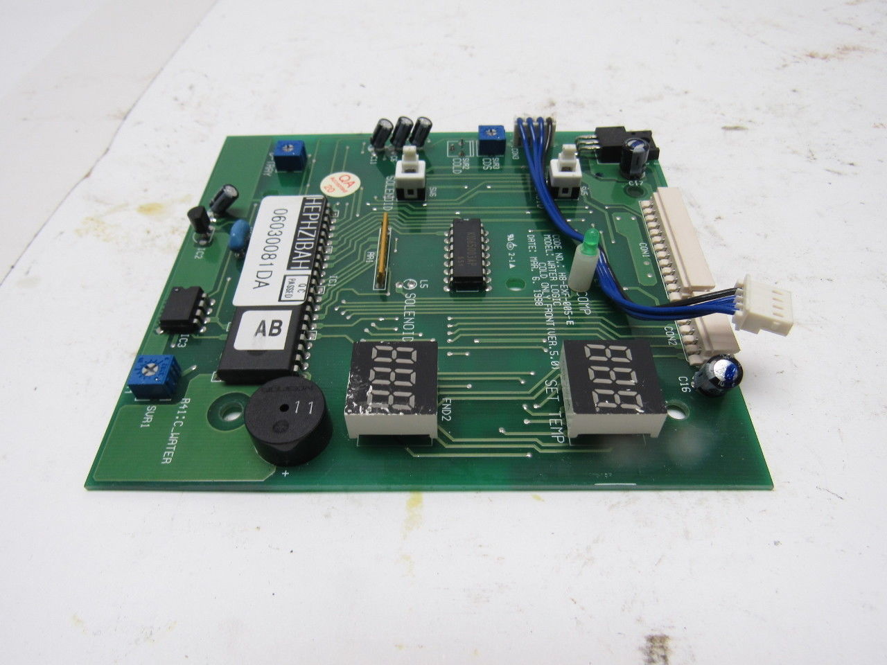 Water Logic H8-EXF-005-E Ver 5.0 Water Cooler Cold Temperature Display Board
