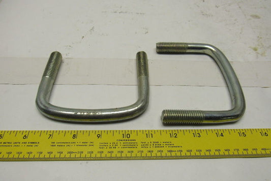 5/8-11 Threaded Square Bend U-Bolt Lot Of 2