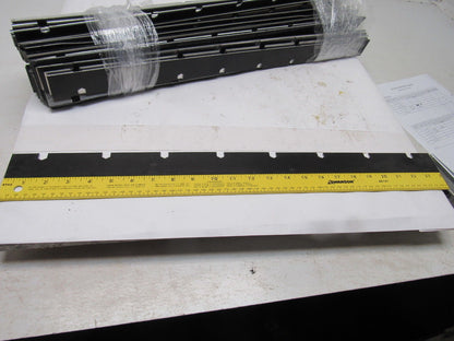 Roller Conveyor Skirting Edge For 7/16" Hex Rollers 3" Centers 24" OAL Lot Of 70