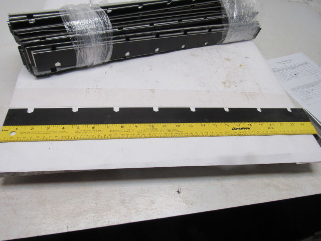 Roller Conveyor Skirting Edge For 7/16" Hex Rollers 3" Centers 24" OAL Lot Of 70