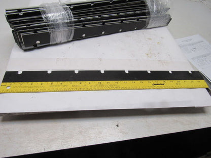 Roller Conveyor Skirting Edge For 7/16" Hex Rollers 3" Centers 24" OAL Lot Of 70