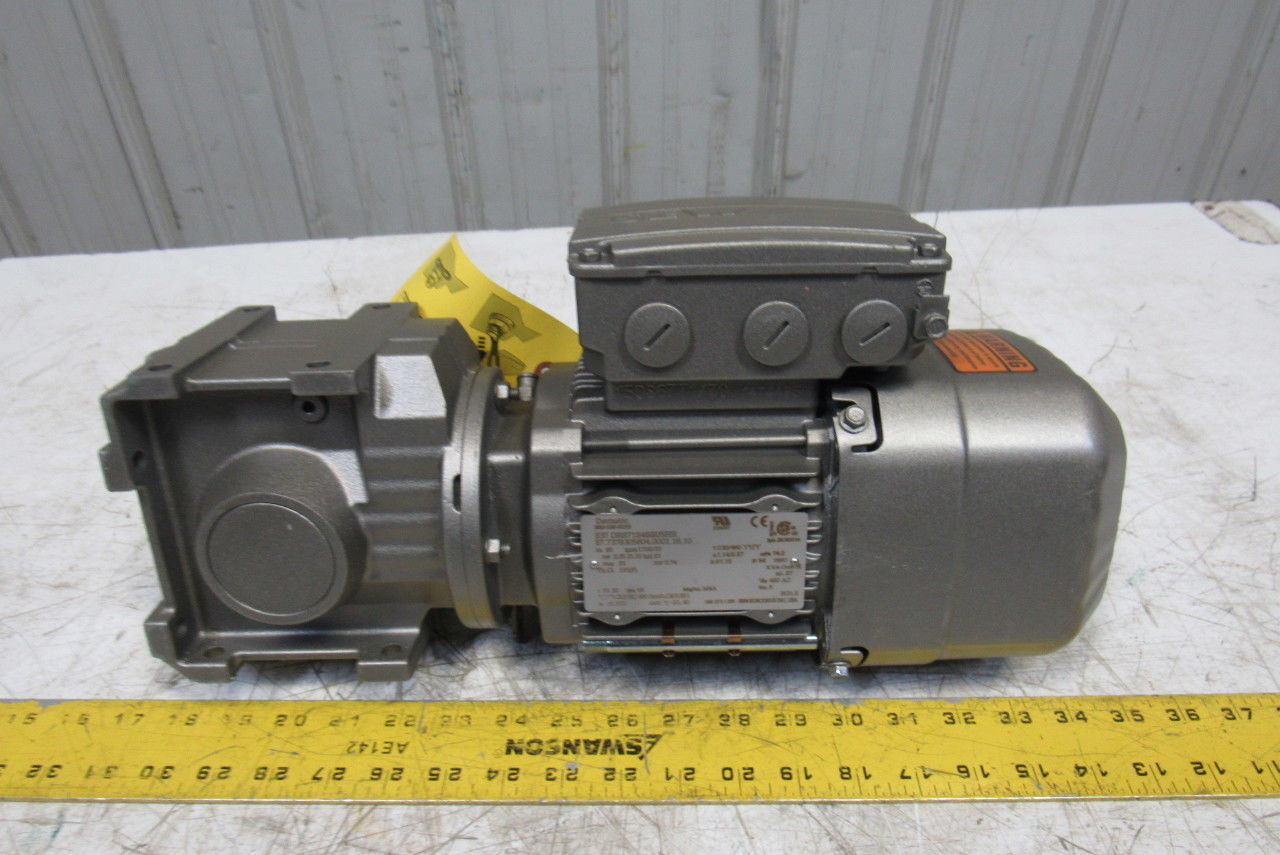 Dematic S37 DRS71S4BE05HR .25kW 51.30:1 Ratio 230/460V RH Output Gear Motor