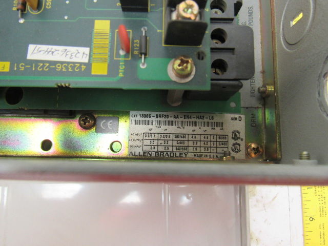 Allen Bradley 1336S-BRF20-AA-EN4-HA2-L6 380/480V Input 0-400Hz 3Ph 2Hp VF Drive
