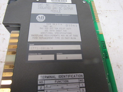 Allen Bradley 1771-OQ16 Ser A 24VDC Isolation Module