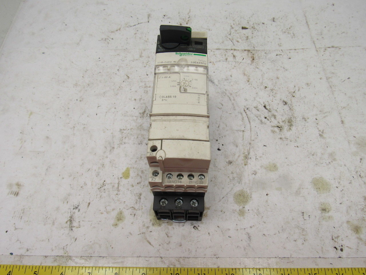 Schneider TeSys LUCA05FU 600V 10Hp 3Ph Manual Starter Overload 1.7-5.0A