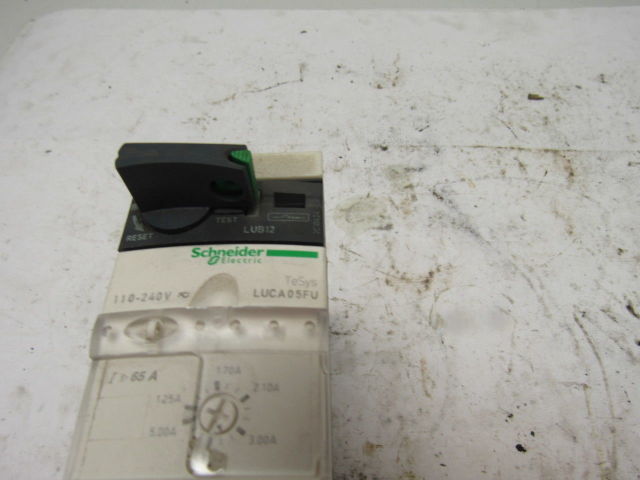 Schneider TeSys LUCA05FU 600V 10Hp 3Ph Manual Starter Overload 1.7-5.0A