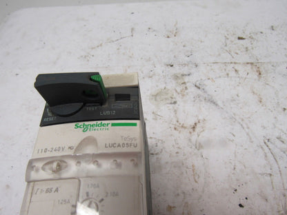 Schneider TeSys LUCA05FU 600V 10Hp 3Ph Manual Starter Overload 1.7-5.0A