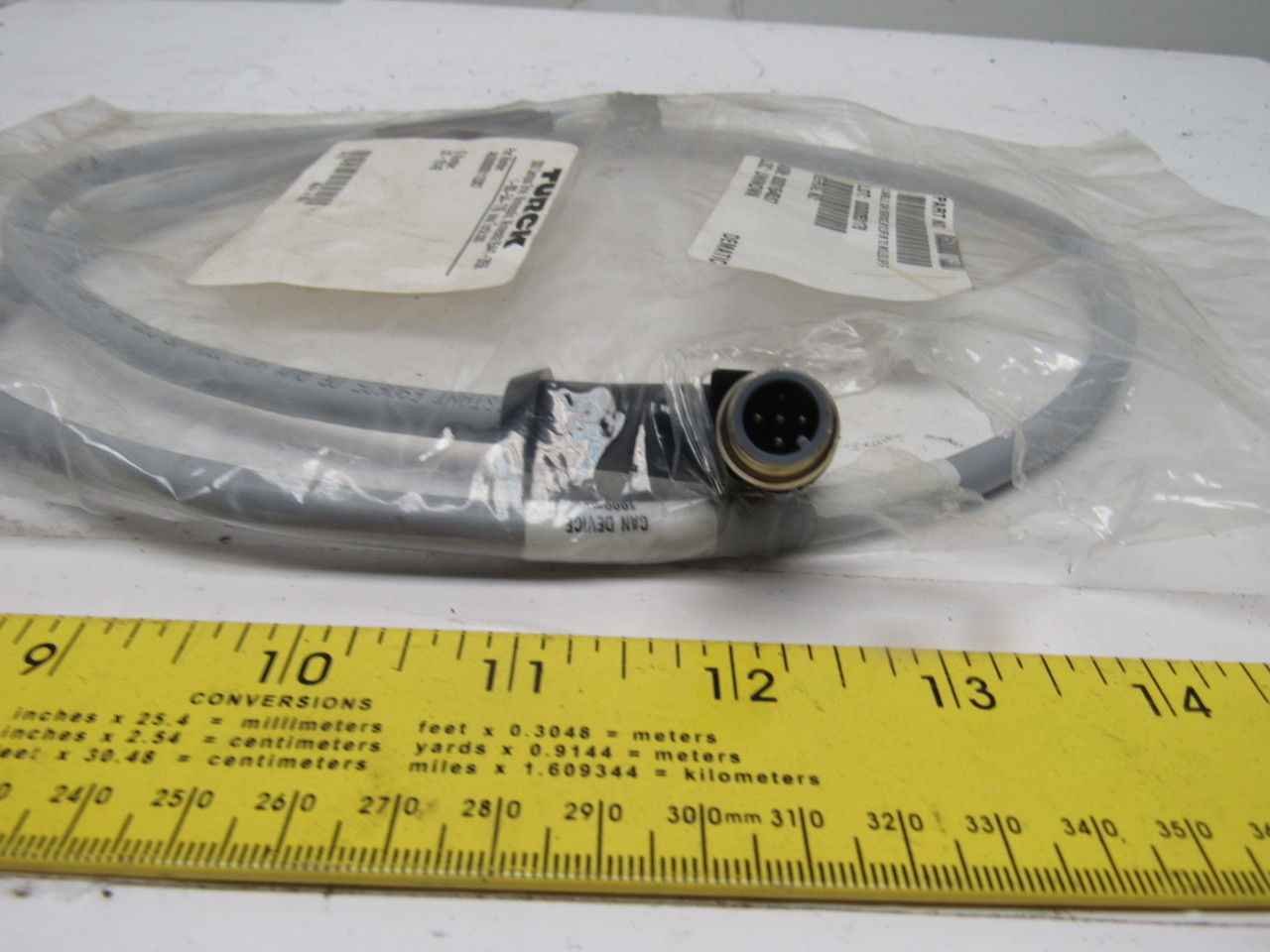 Turck A6S00000113307 Can Device Cable M 12.5PM Molex 6 Pin Female 1000mm