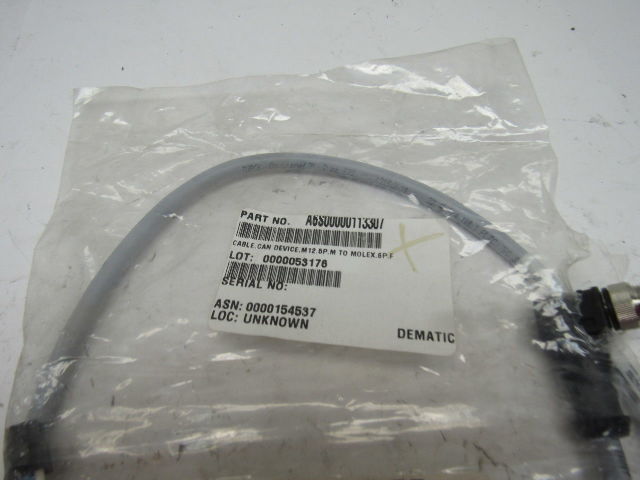 Turck A6S00000113307 Can Device Cable M 12.5PM Molex 6 Pin Female 1000mm