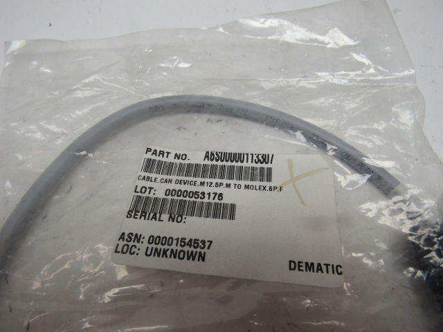 Turck A6S00000113307 Can Device Cable M 12.5PM Molex 6 Pin Female 1000mm