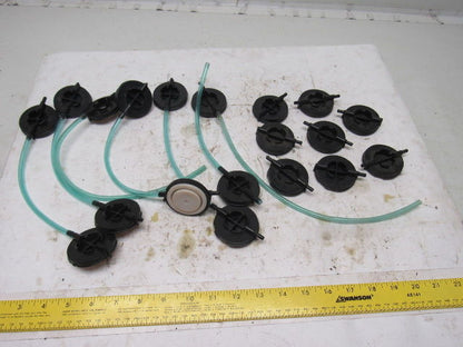 Dematic 1-3/8" Rubber Diaphragm Pressure Pad Assembly Lot Of 19