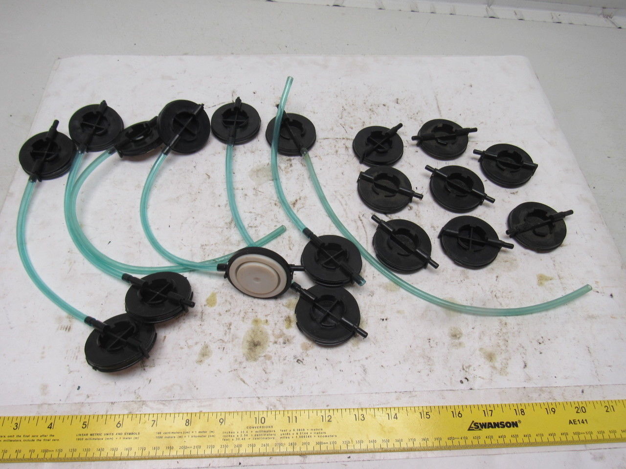 Dematic 1-3/8" Rubber Diaphragm Pressure Pad Assembly Lot Of 19