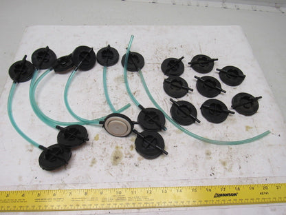 Dematic 1-3/8" Rubber Diaphragm Pressure Pad Assembly Lot Of 19