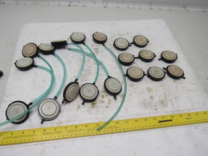 Dematic 1-3/8" Rubber Diaphragm Pressure Pad Assembly Lot Of 19