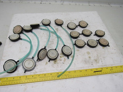 Dematic 1-3/8" Rubber Diaphragm Pressure Pad Assembly Lot Of 19